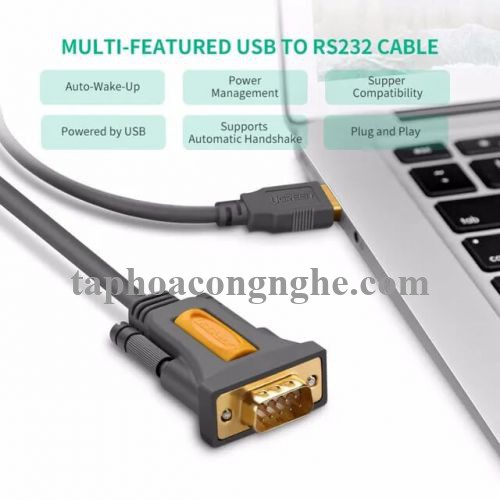Ugreen 20223 3M Cáp tín hiệu chuyển đổi USB 2.0 sang COM RS232 cao cấp CR104 30020223
